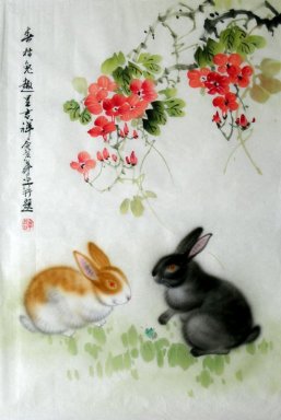 Rabbit - pittura cinese