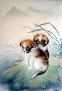 Chien - Peinture chinoise