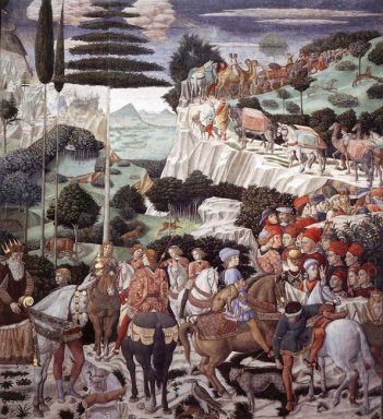 Procession av de äldsta Kungen 1460