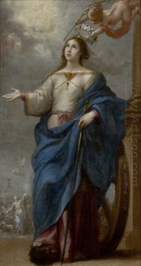 Saint Catherine av Alexandria 1655