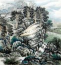 Dorp Platteland - Chinees schilderij