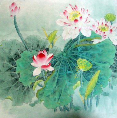 Lotus - peinture chinoise