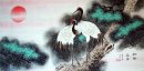 Crane & Pine - Peinture chinoise