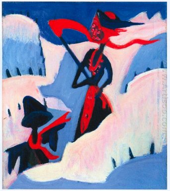 Ведьма И Пугало в снегу 1932