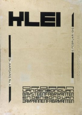 Conception de la couverture pour le magazine Klei 1920