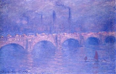 Waterloo Bridge Hazy Sinar Matahari 1903