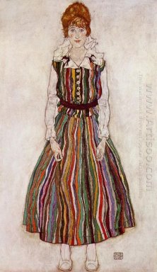 Ritratto di Edith Schiele dell\'artista s moglie 1915