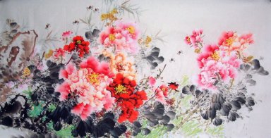 Pivoine - Peinture chinoise