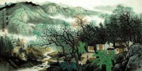 A Village in the Mountain - Chinese Painting