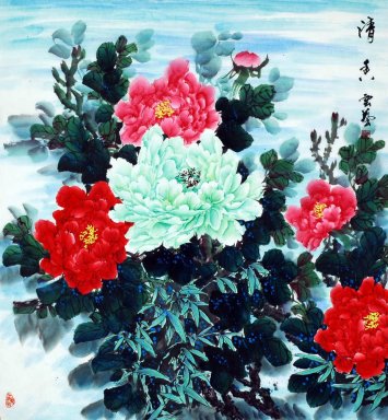 Peony - Pittura cinese