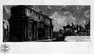 Den romerska forn T 1 Plate XXXI Arch av Septimius Severus 1