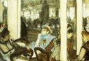 femmes sur une terrasse de café 1877