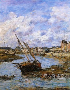 Trouville The Inner Port Low Tide 1881