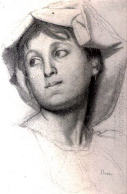 la cabeza de un joven romano niña 1856