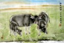 Cow-Grazing Taolin - Chinees schilderij