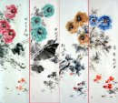 Peony-FourInOne - Chinese Painting