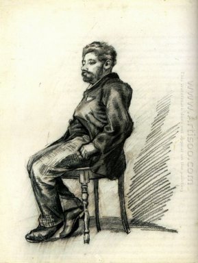 Sitzender Mann mit einem Bart 1886