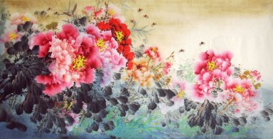 Pivoine - Peinture chinoise