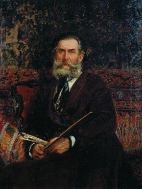 Retrato del artista A P Bogolubov 1876