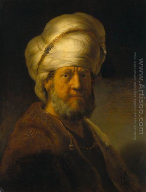 Porträtt av en man i en orientalisk dräkt