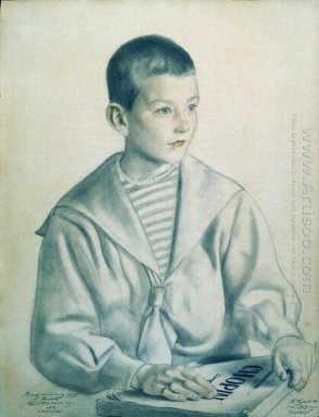 Retrato de Mitya Shostakovich 1919