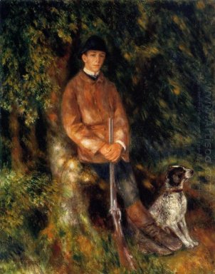 Alfred Berard och hans hund 1881