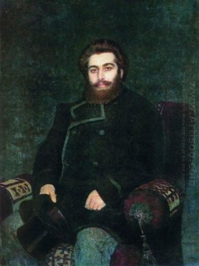 Retrato del artista Arkhip Kuindzhi 1877