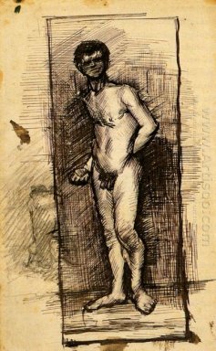 Standing Male Nude visto di fronte 2