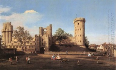 O castelo de Warwick a frente leste 1752