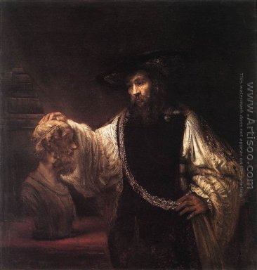 Aristote avec un buste d\'Homère 1653