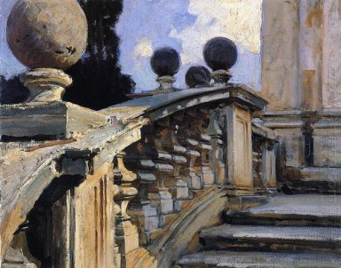 A Escadaria da Igreja de SS Domenico E Siste Em Roma 1906