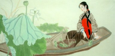 Senhora bonita do-chinês Painting7