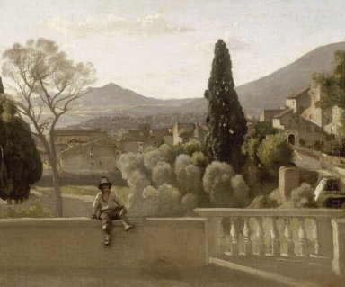 Trädgårdarna av Villa D Este Tivoli 1843