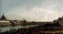 Dresden Van De Rechteroever van de Elbe Boven De Augustusbrcke