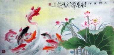 Vis - Chinees schilderij