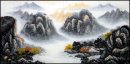 Montagne et de l'eau, arbre - Peinture chinoise