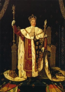 Retrato de Charles X em vestes da coroação 1829