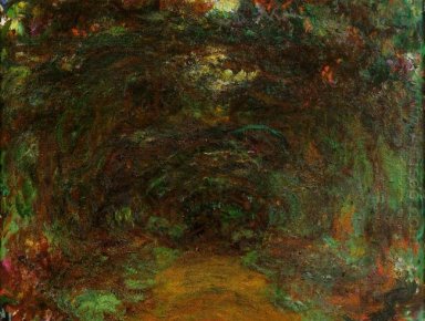 Chemin Under The Rose Treillis Giverny 1922