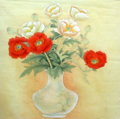 Bloemen - Chinees schilderij