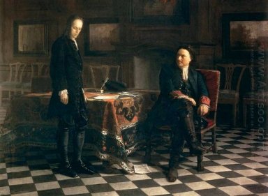 Pedro el Grande interrogar al zarevich Alexei Petrovich A