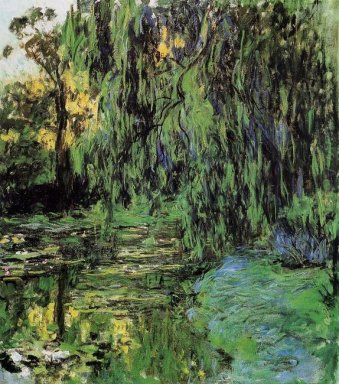 Weeping Willow And Water Lily Pond 1919
