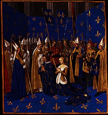 Incoronazione di Luigi VIII e Bianca di Castiglia a Reims 1460