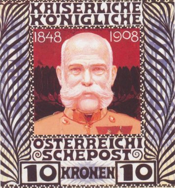 Desain Untuk Anniversary Stamp Dengan Austria Kaisar Franz Jos