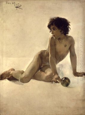 Junge mit einem Ball 1887