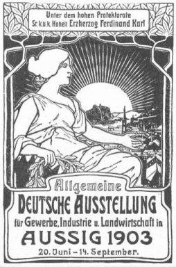 allmänna tyska affischutställning för handel industri och Agricu
