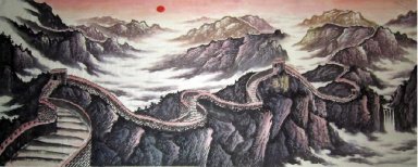 Великая Китайская стена - китайской живописи