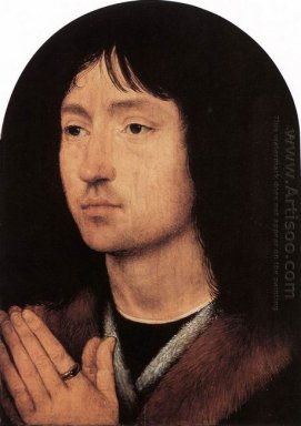 Portrait eines jungen Mannes im Gebet