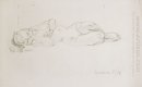 Figure Study Mermaid 1914