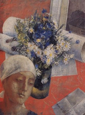 Still Life Dengan Kepala Perempuan 1921