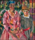 Portrait of Artist's Wife and Daughter